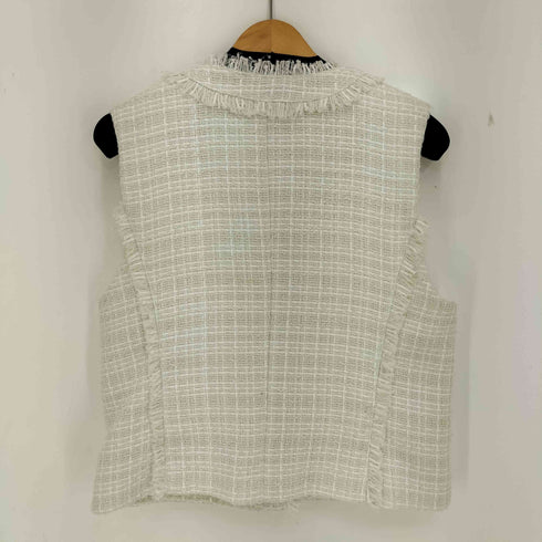 カデュネ CADUNE スプリング ツイード ジレ ベスト レディース  36